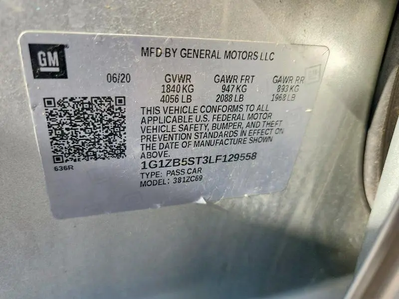 2020 CHEVROLET MALIBU LS  