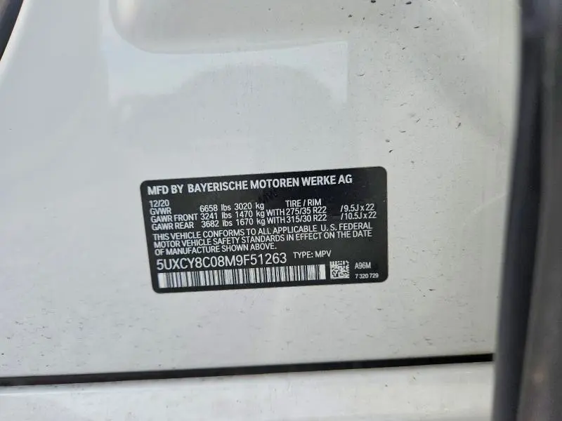 2021 BMW X6 M50I  