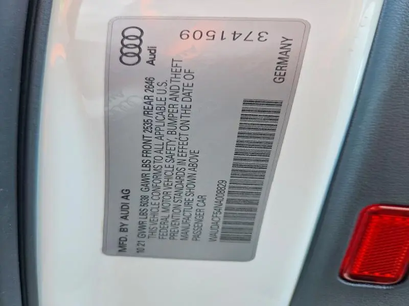 2022 AUDI A5 PREMIUM 45  