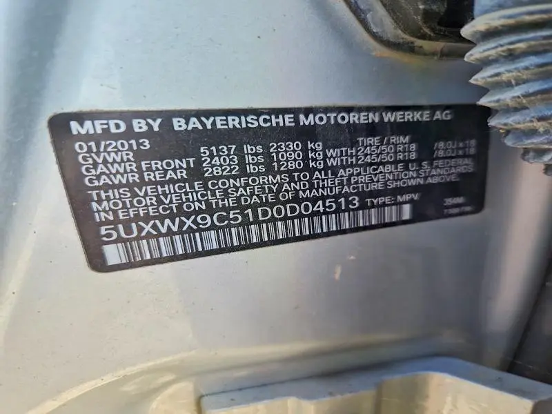 2013 BMW X3 XDRIVE28I  