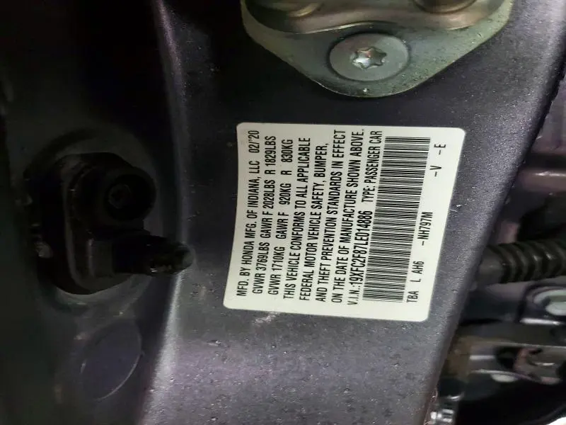 2020 HONDA CIVIC SPORT  