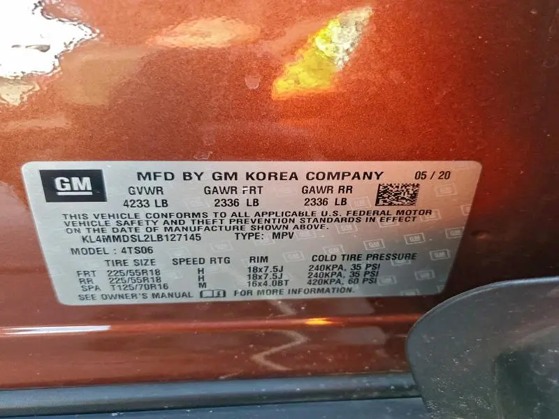 2020 BUICK ENCORE GX SELECT  