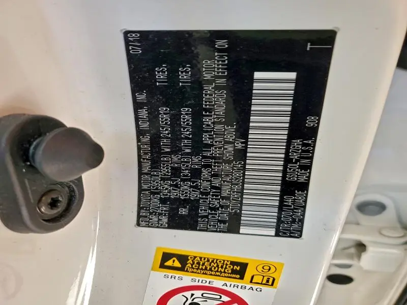 2018 TOYOTA HIGHLANDER LIMITED  