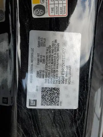 2019 CHEVROLET CAMARO SS