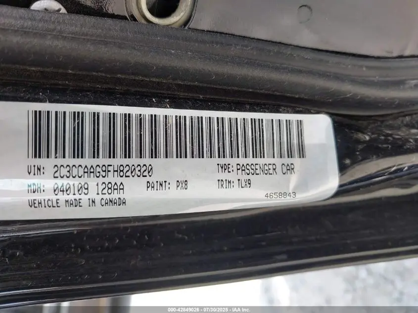 2015 CHRYSLER 300 LIMITED