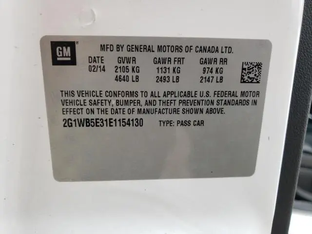 2014 CHEVROLET IMPALA LIMITED LT  
