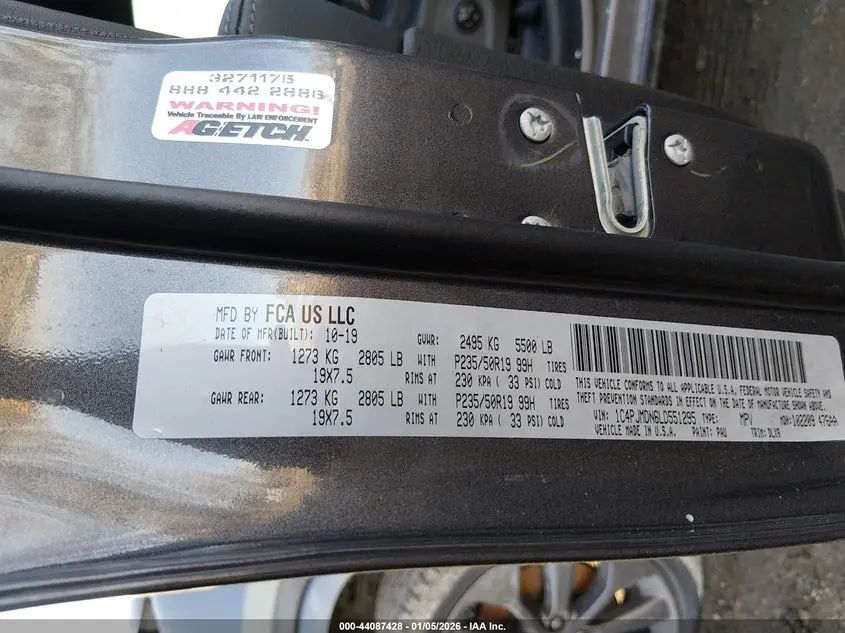 2020 JEEP CHEROKEE HIGH ALTITUDE 4X4