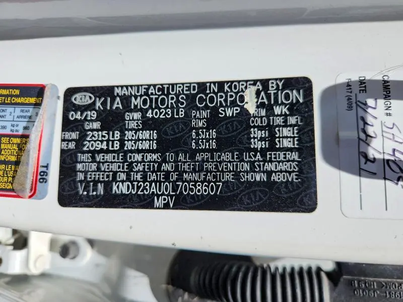 2020 KIA SOUL S  