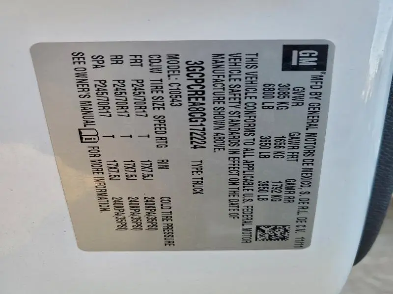 2012 CHEVROLET SILVERADO C1500 LS  