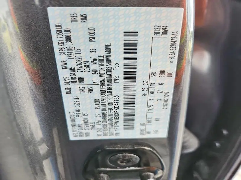 2023 FORD F150 SUPERCREW  