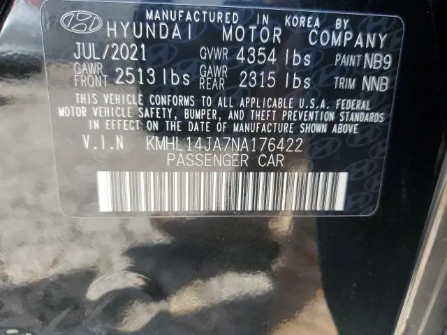 2022 HYUNDAI SONATA SEL