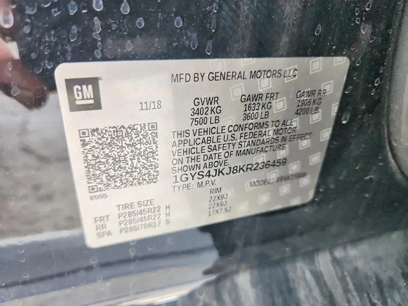 2019 CADILLAC ESCALADE ESV PREMIUM LUXURY  