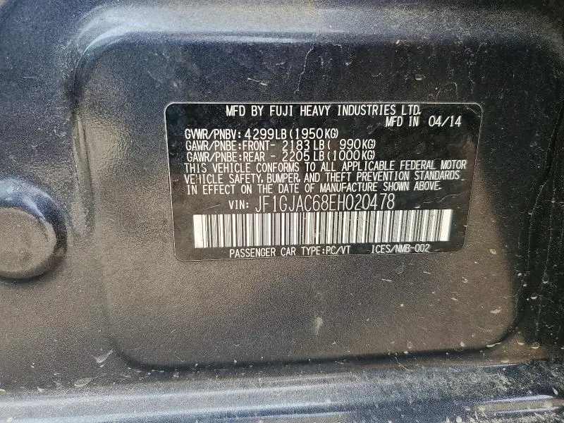 2014 SUBARU IMPREZA PREMIUM  