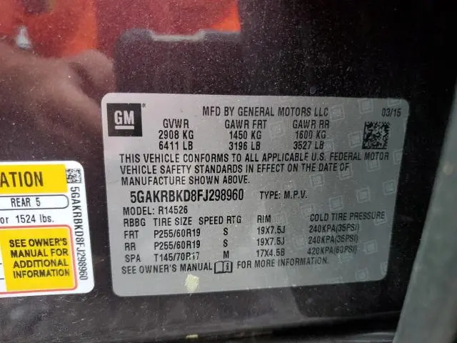 2015 BUICK ENCLAVE   