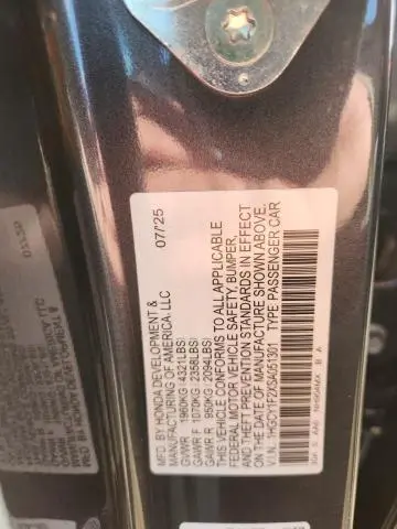 2025 HONDA ACCORD LX  