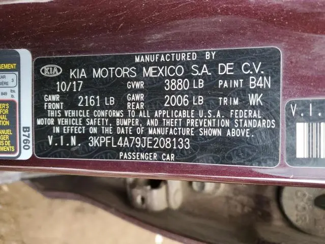 2018 KIA FORTE LX