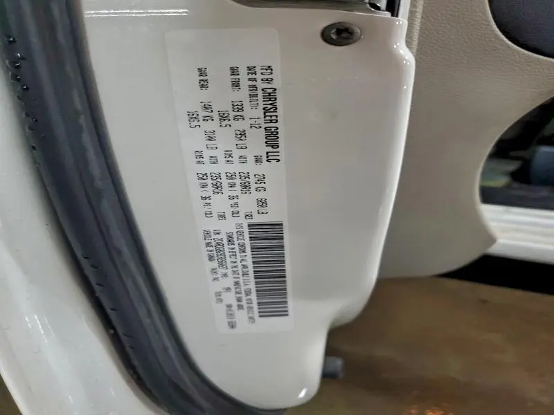 2012 DODGE GRAND CARAVAN SE  