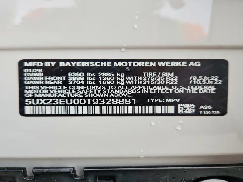 2026 BMW X5 XDRIVE40I  