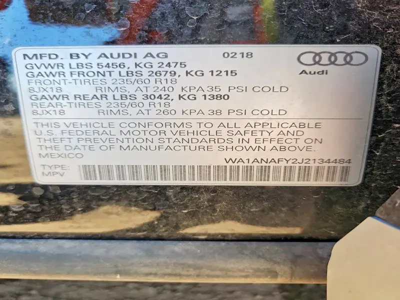 2018 AUDI Q5 PREMIUM  