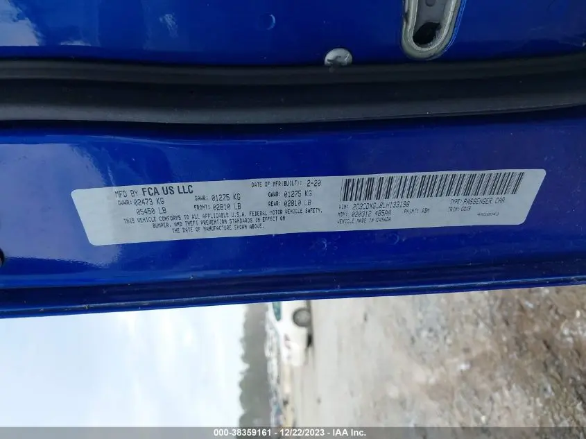 2020 DODGE CHARGER SCAT PACK RWD