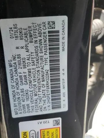 2024 HONDA CIVIC TOURING  