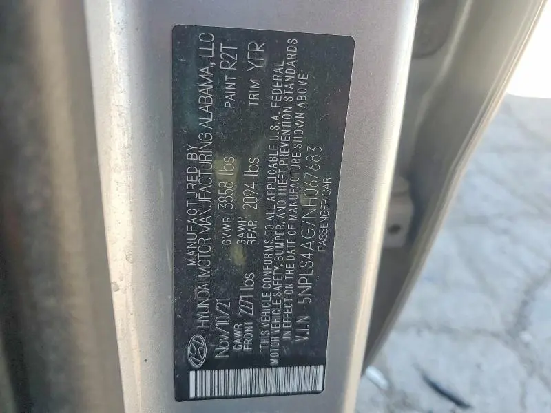 2022 HYUNDAI ELANTRA SEL  