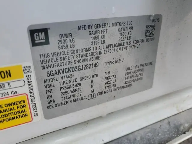 2016 BUICK ENCLAVE   