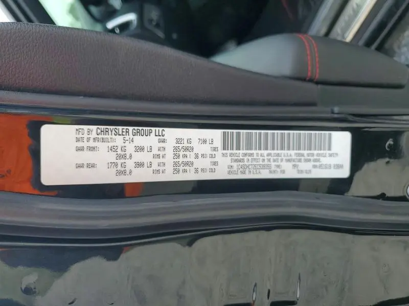 2014 DODGE DURANGO R  