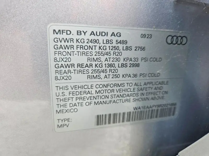 2024 AUDI Q5 PREMIUM PLUS 45  