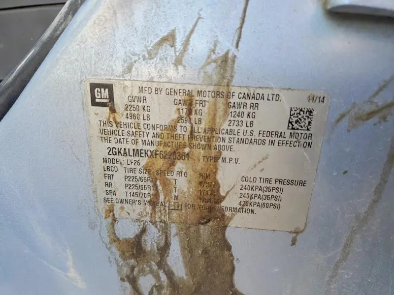 2015 GMC TERRAIN SLE  