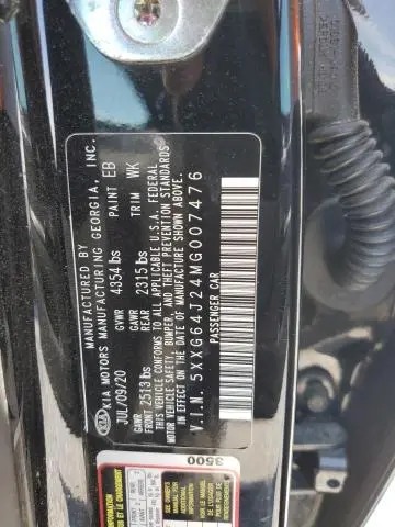 2021 KIA K5 GT LINE