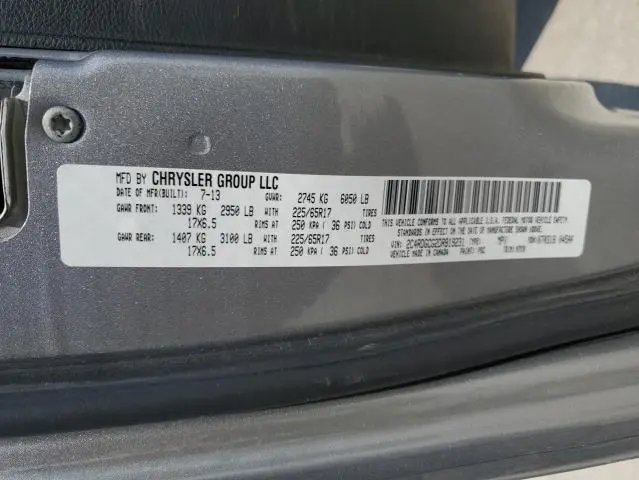 2013 DODGE GRAND CARAVAN SXT  