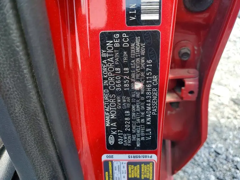 2017 KIA RIO LX  