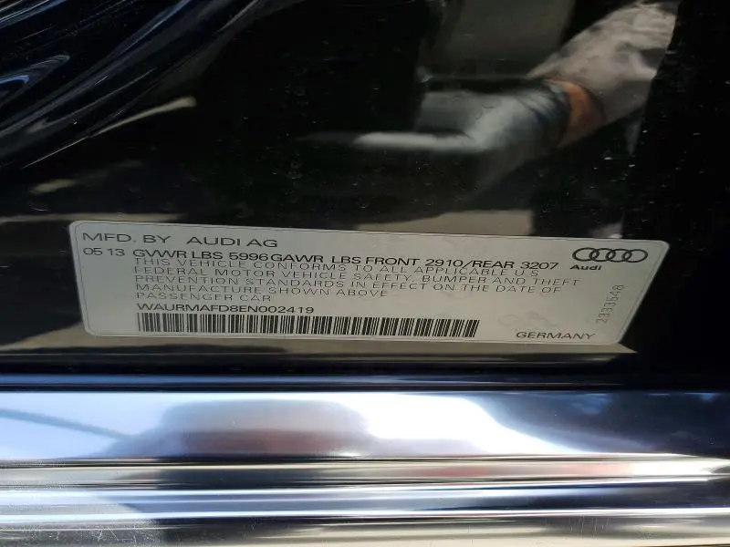 2014 AUDI A8 L TDI QUATTRO  