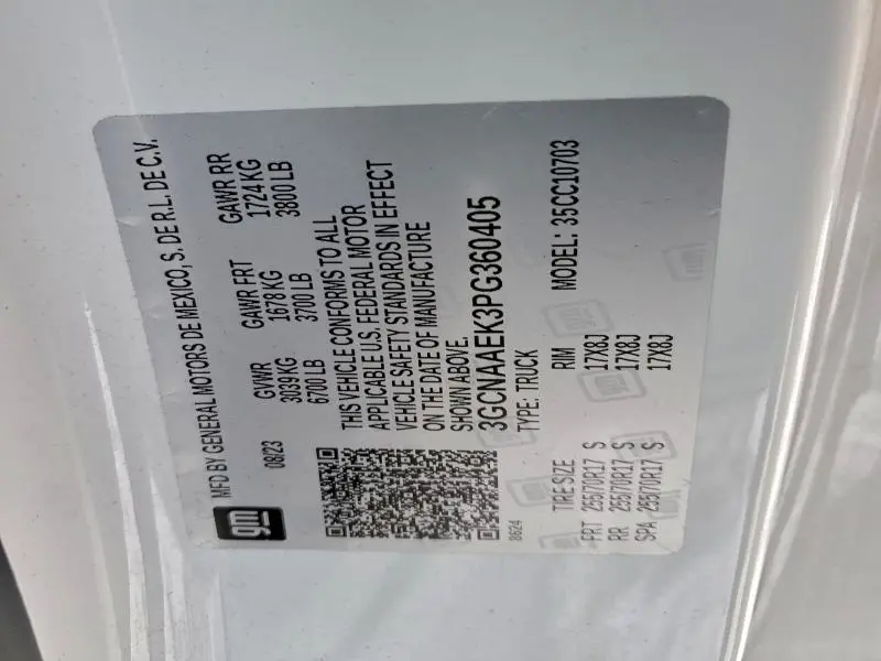 2023 CHEVROLET SILVERADO C1500  