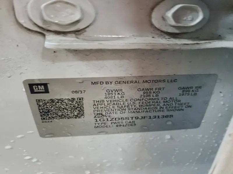 2018 CHEVROLET MALIBU LT  