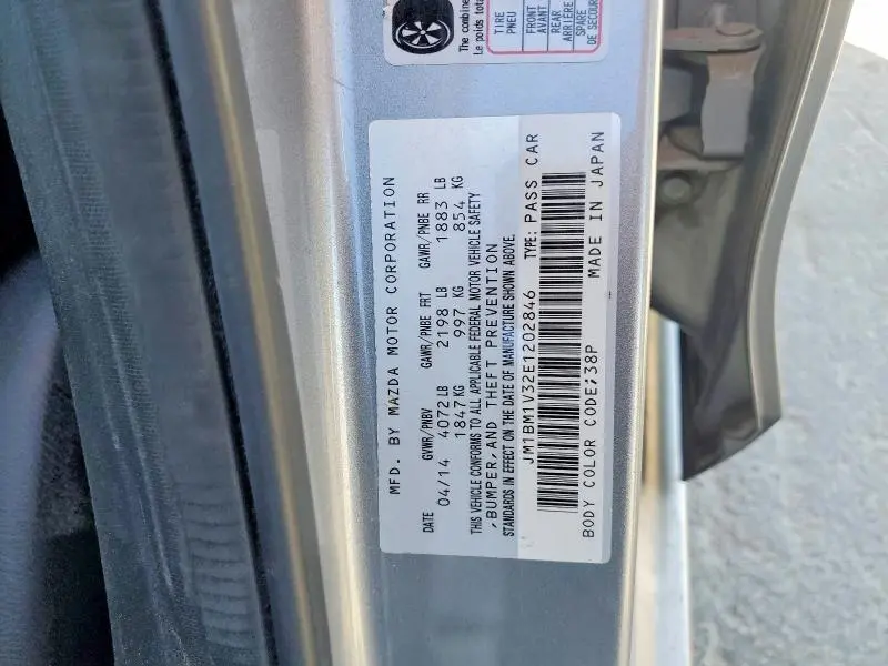 2014 MAZDA 3 TOURING  