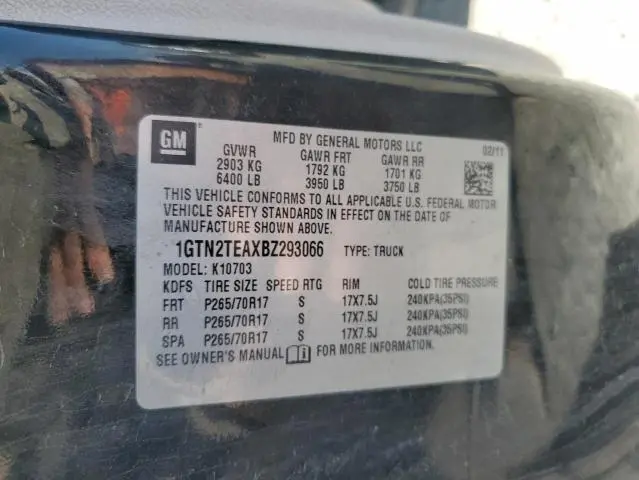 2011 GMC SIERRA K1500  