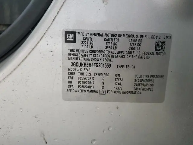 2015 CHEVROLET SILVERADO K1500 LT  