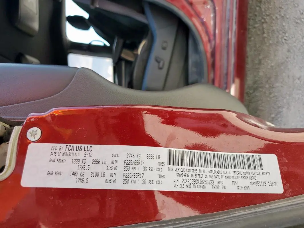 2018 DODGE GRAND CARAVAN SE  