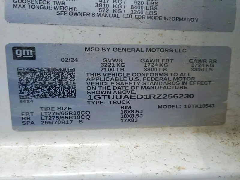 2024 GMC SIERRA K1500  