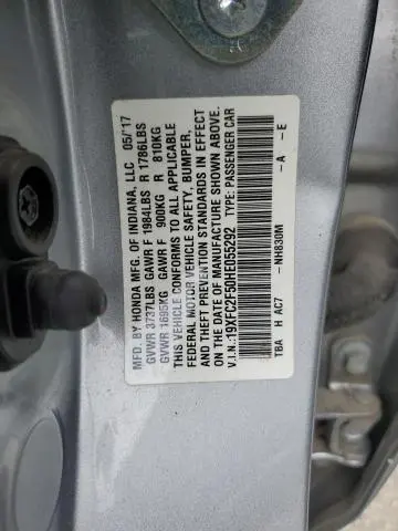 2017 HONDA CIVIC LX  