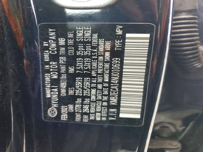 2022 HYUNDAI TUCSON LIMITED  