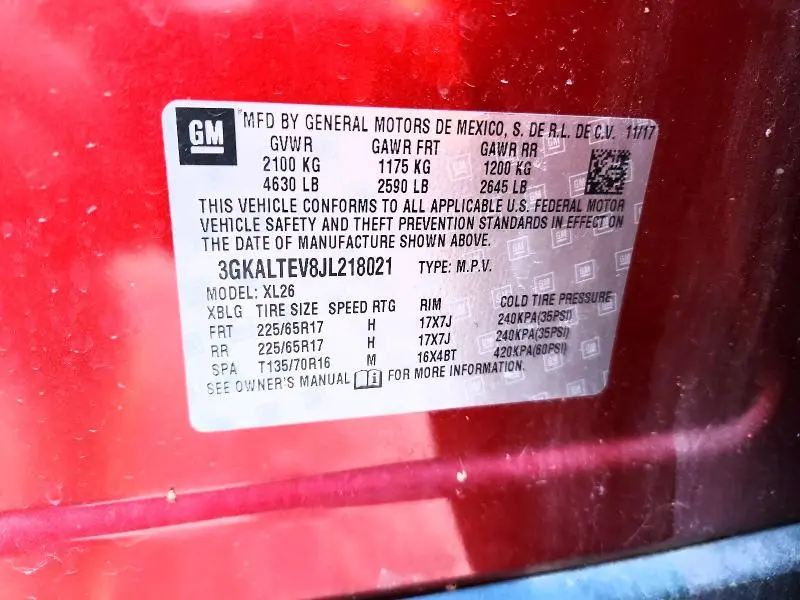 2018 GMC TERRAIN SLE  