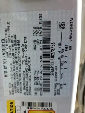 2018 FORD FUSION SE HYBRID  