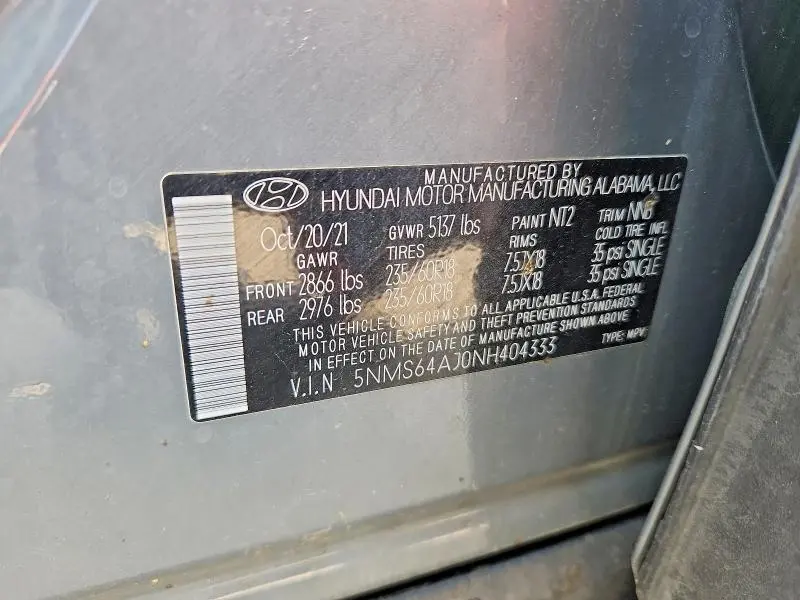 2022 HYUNDAI SANTA FE XRT  