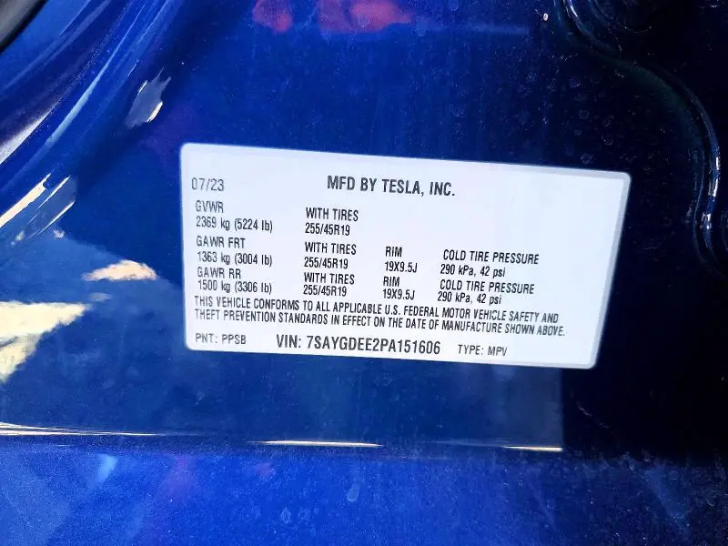 2023 TESLA MODEL Y   