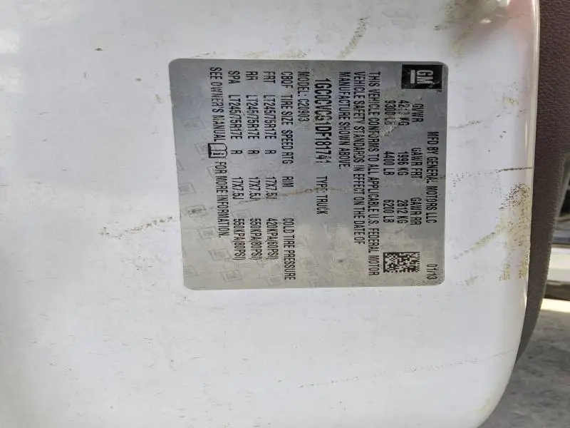 2013 CHEVROLET SILVERADO C2500 HEAVY DUTY  