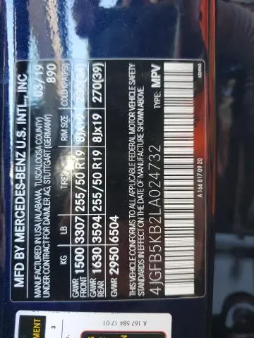 2020 MERCEDES-BENZ GLE 450 4MATIC  