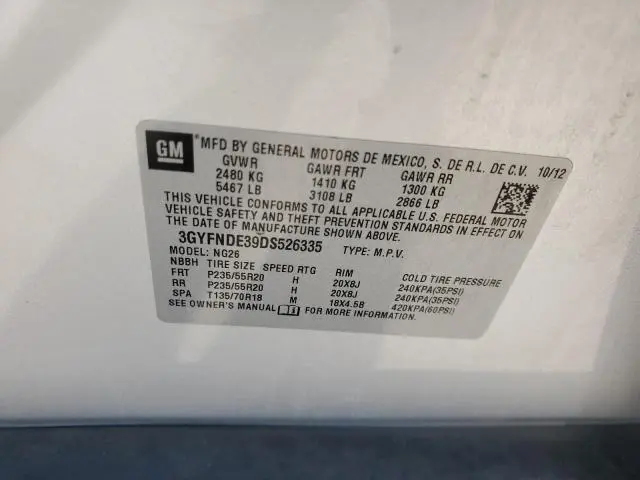 2013 CADILLAC SRX PERFORMANCE COLLECTION  